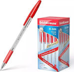 ErichKrause R-301 Stick Grip Stift Kugelschreiber nullmm mit Rot Tinte