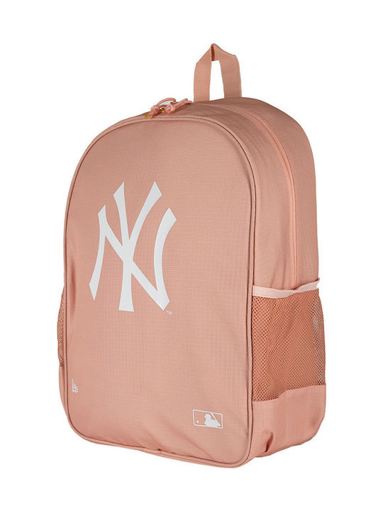 New Era MLB Essential Yankees Σχολική Τσάντα Πλάτης Γυμνασίου - Λυκείου σε Ροζ χρώμα