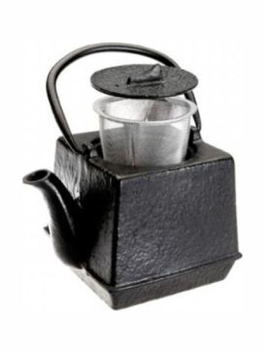 Teapot with Filter Cast Iron Black 800ml