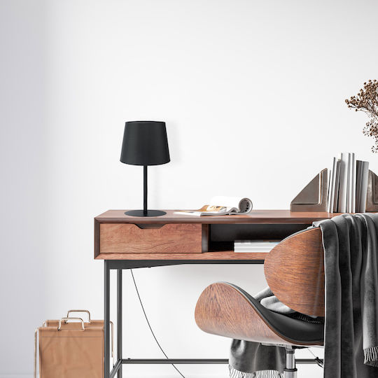 TK Lighting Maja Μεταλλικό Πορτατίφ για Ντουί E27 με Μαύρο Καπέλο και Βάση TK Lighting Maja Μεταλλικό Πορτατίφ για Ντουί E27 με Μαύρο Καπέλο και Βάση