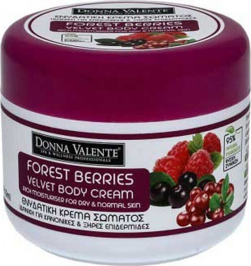 Donna Valente Forest Berries Moisturizing Body Cream with Shea Butter 210ml