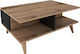 Lovell Rectangular Wooden Coffee Table Walnut L90xW60xH38.6cm