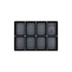 Wurth System Insert Ταμπακιέρα Εργαλείων 8 Θέσεων Μαύρη 33.5x23.1x5.4εκ.