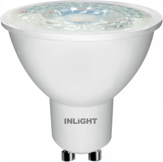 Inlight LED крушка 5W за фасунга GU10 и форма MR16 Неутрално бяло 360лм