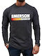 Emerson Men's Long Sleeve Blouse Ebony