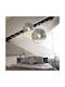 Ideal Lux Mapa Fade SP1 Pendant Light Silver with Socket E27 20x20x115cm