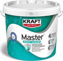 Kraft Master Easy Clean Πλαστικό Χρώμα για Εσωτερική Χρήση 3lt