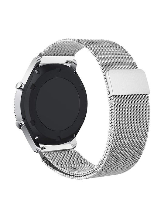 Milanese QuickFit Magnetic Strap Stainless Steel Silver (Galaxy Watch (46mm) / Gear S3)