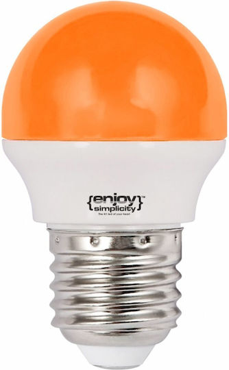 Elvhx Enjoy Simplicity Bec LED 1.8W 78mm pentru Soclu E27 și Formă G45 Portocaliu 160lm