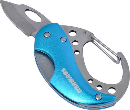 Munkees Knife Keychain Blue