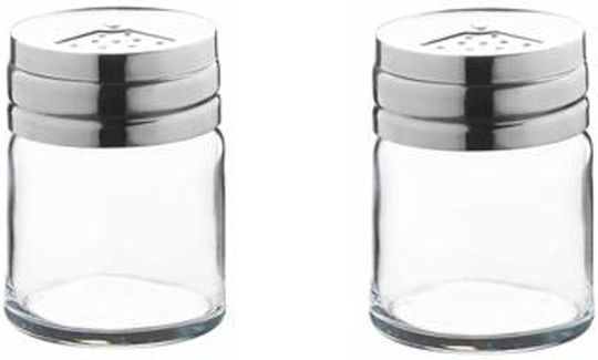 Espiel Salt and pepper shaker Basic 6.8x5.4cm Salt and Pepper Set Glass 2pcs