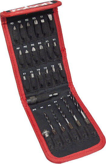 Rolson Set Bohrmaschinen & Schraubenzieher Bits Set 25 Stück mit Sechseck Bohrer Spitze für Holz