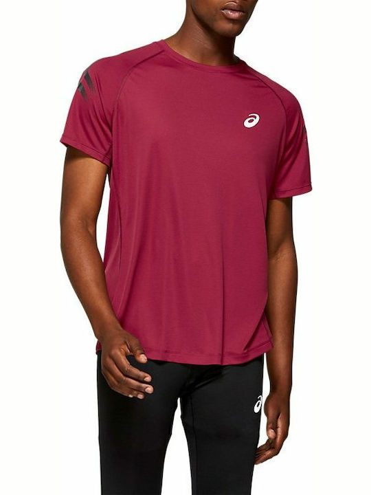 ASICS Icon Top Men's Athletic Short Sleeve Blouse Red