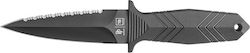 TB Outdoor The Protecteur Knife Black with Blade made of Steel in Sheath