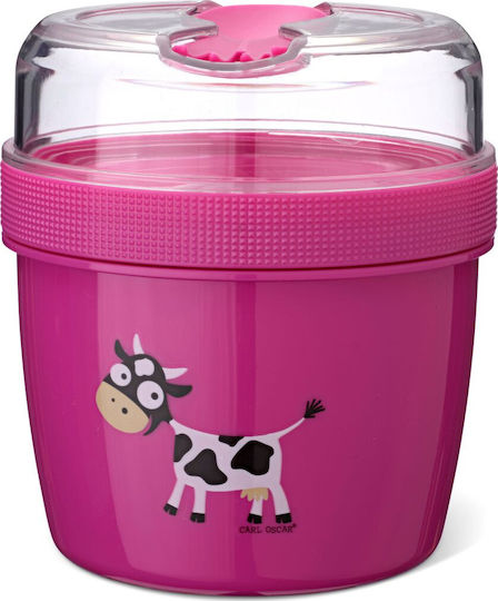 Carl Oscar N’ice Cup Πλαστικό Παιδικό Σετ Φαγητού 0.9lt Μωβ 11.7 x 11.7 x 12.9εκ.
