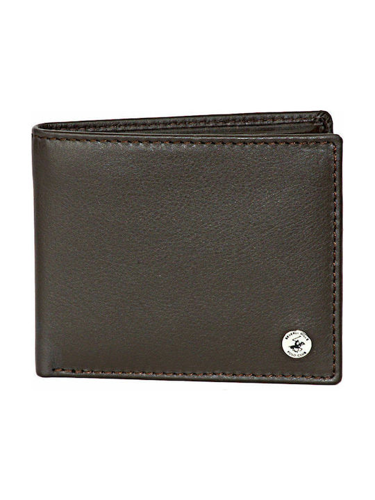 Beverly Hills Polo Club Men's Leather Wallet Brown