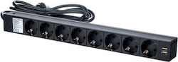 Adam Hall USB Power Strip 87471 Rack Power Strip