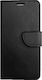 Leather Stand Buchen Sie Synthetisches Leder Schwarz (Redmi 7A)