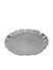 Espiel Charlotte Dekorative Platte Rund Silber Silber 1Stück 34x34cm