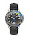 Nautica Flags Watch Battery with Blue Rubber Strap