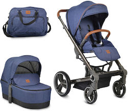 Cangaroo Icon Verstellbar 2 in 1 Baby Kinderwagen Geeignet für Neugeborene Jeans 107343