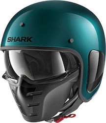 Shark S-Drak Blank Metal Modular Helmet with Sun Visor DOT / ECE 22.05 1200gr Green HE2754GGM