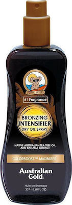 Australian Gold Bronzing Intensifier Dry Oil Waterproof Ulei pentru Bronzare pentru Corp în Spray 237ml