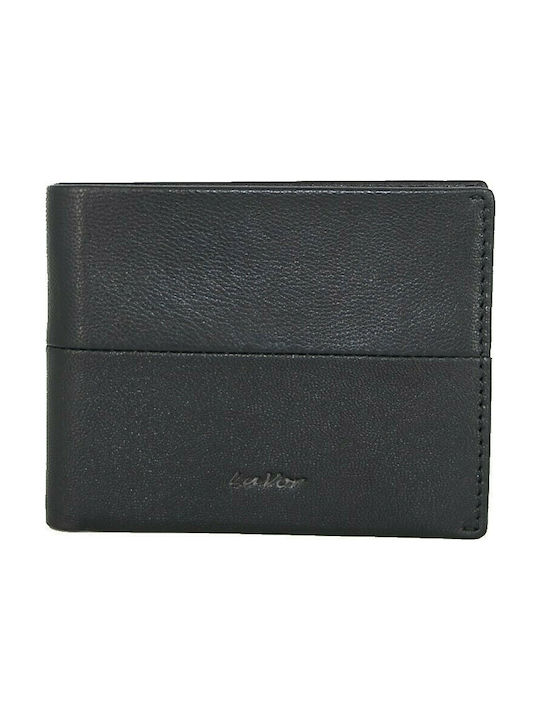 Lavor Δερμάτινο Ανδρικό Πορτοφόλι με RFID Μαύρο