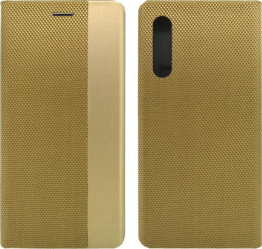 Ancus Magnetic Canvas Book Υφασμάτινο Χρυσό (Xiaomi Mi 9)