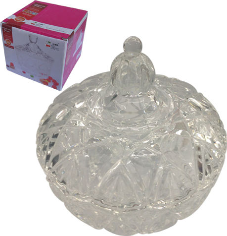 AGC Φοντανιέρα Glas mit Deckel 13x13x13cm Transparent