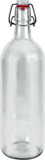 Metaltex Flasche Wasser Glas mit Clip Transparent 200ml