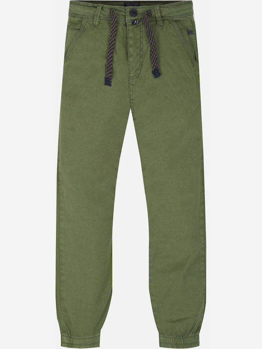 Mayoral Kids Fabric Trousers Khaki