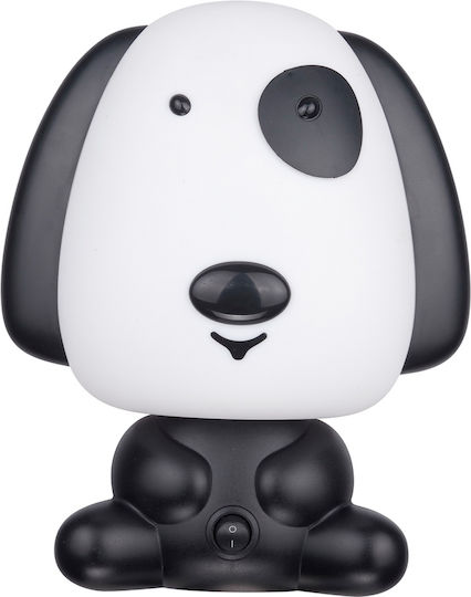 Aca Lampă decorativă pentru copii Cățeluș Negru 21x15x26εκ.
