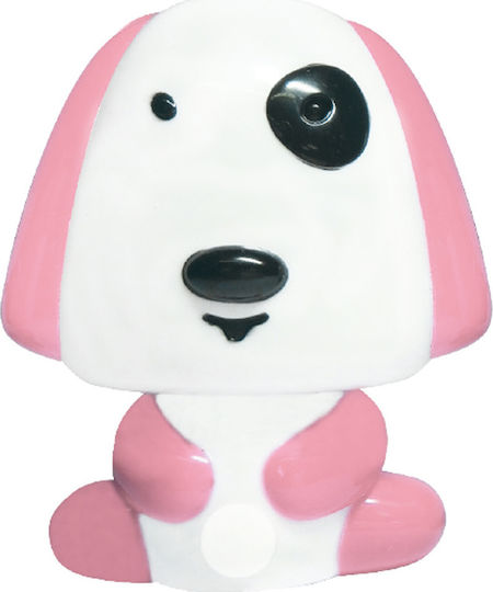 Aca Nachtlichter Für Das Kinderzimmer LED Hund Batterien Rosa Kalt