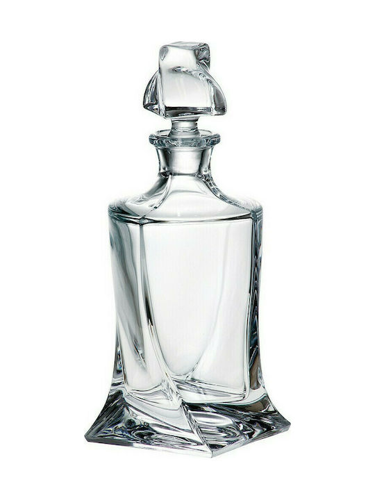 Bohemia Quadro Cristal Carafă de Servire Whiskey cu Dop Transparentă 500ml CTB00302400 1buc