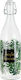 Marva Jungle Water Bottle Glass with Clip Transparent 1000ml