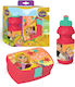 Διακάκης Tangled Kids Set Lunch Plastic Box 0.35lt Red L19xW19xH7cm