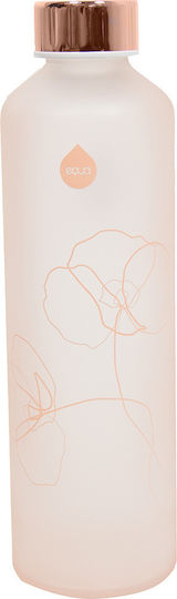 Equa Mismatch Flasche Wasser Glas mit Schraubverschluss Rosa 750ml