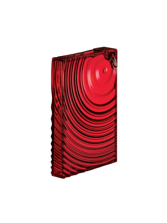 Guzzini Ripples Flasche Wasser Kunststoff mit Schraubverschluss Rot 1000ml