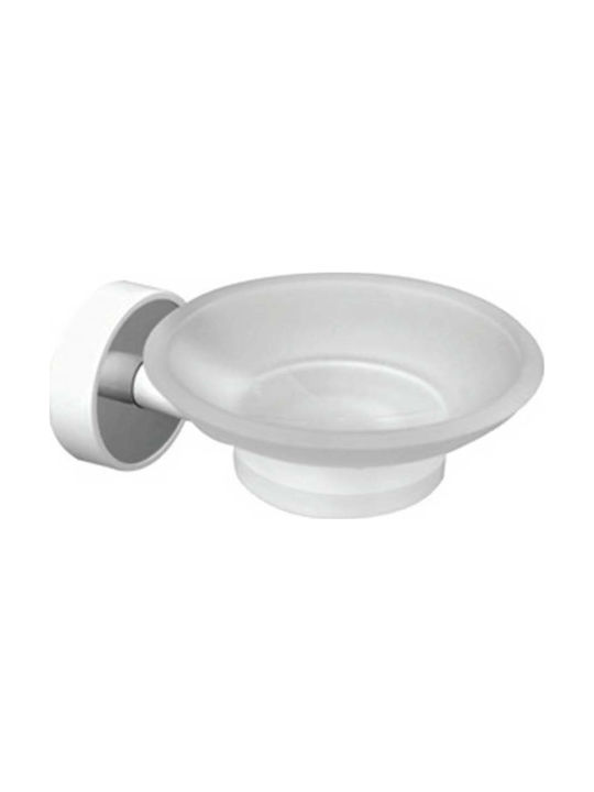 Karag Optimo Inox Soap Dish Wall Mounted White