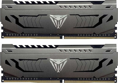 Patriot Viper Steel 16GB DDR4 RAM με 2 Modules (2x8GB) και Ταχύτητα 3600 για Desktop