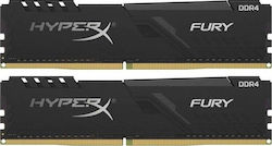 HyperX Fury 32GB DDR4 RAM cu 2 module (2x16GB) și Viteză 3200 pentru Desktop