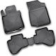 Novline Set of Front and Rear Mats 4pcs Tray Type for Citroen C1 Black