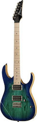 Ibanez RG421AHM Electric Guitar Stratocaster with HH Pickup Configuration Blue Moon Burst