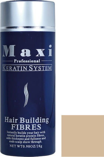 Yanni Extensions Fasern zur Abdeckung von Haarausdünnung mit Keratin Maxi Professional Hair Building Mittelblond 28gr