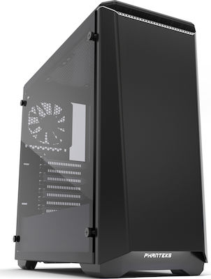 Phanteks Eclipse P400 Tempered Glass Gaming Midi Tower Computer Case with Window Panel and RGB Lighting White