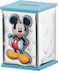 Disney Mickey Mouse Children's Money Box Metal Blue 8x8x11.5cm