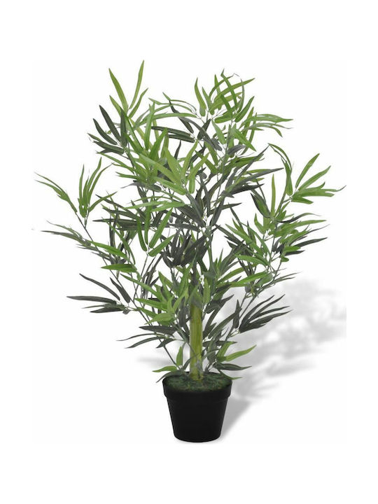 vidaXL Künstliche Pflanze in Blumentopf Bamboo Grün 80cm 1Stück