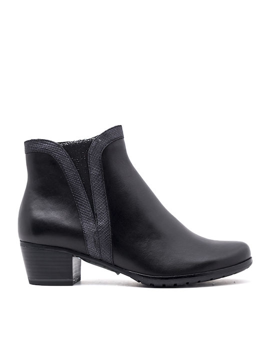 Marco Tozzi Leather Women's Ankle Boots Black