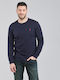 Langarm-Pullover Marineblau